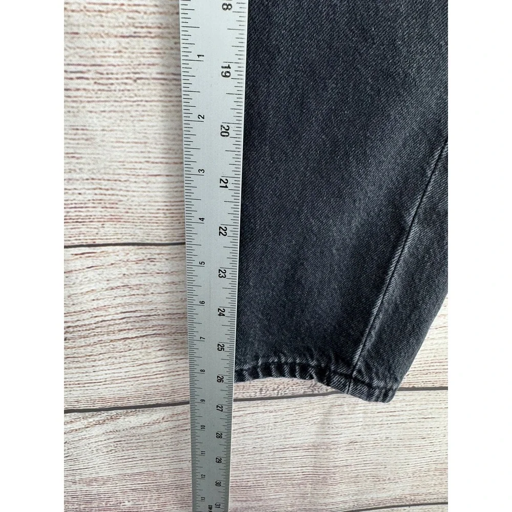 FRAME High Rise Tapered Jeans Womens 25 Inkwell Black Cotton HNTT726 - Picture 8 of 8